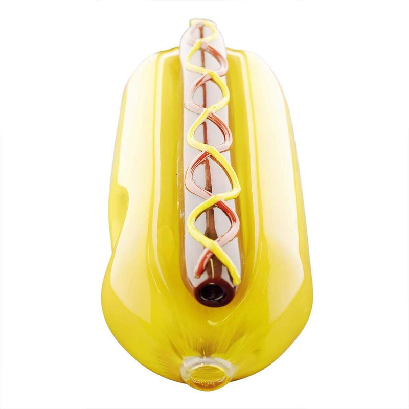 Biohazard Inc Novelty Hand Pipe 5" Hot Dog Hand Pipe