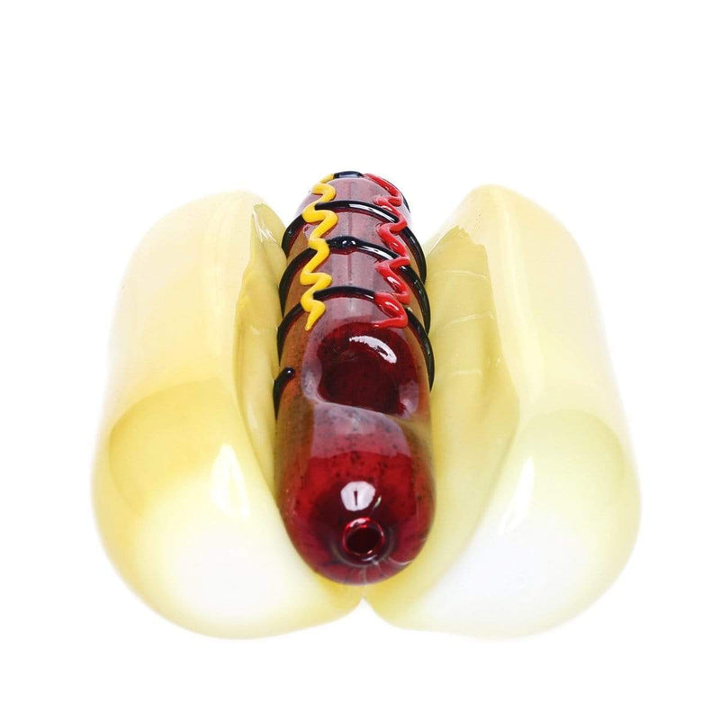 Biohazard Inc Novelty Hand Pipe 5" Hot Dog Hand Pipe