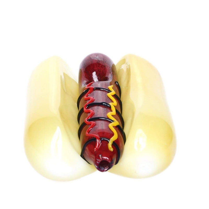 Biohazard Inc Novelty Hand Pipe 5" Hot Dog Hand Pipe