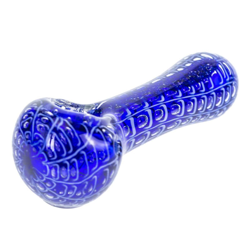 Biohazard Inc Novelty Hand Pipe 5" Spider Web hand pipe w/ Dichro