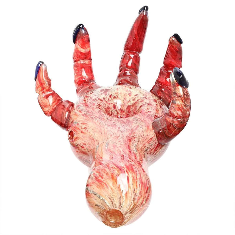 Biohazard Inc Novelty Hand Pipe 7" Hand Fat Marble Hand Pipe