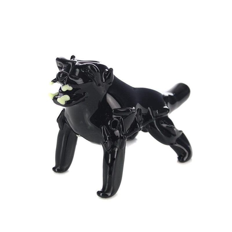 Biohazard Inc Novelty Hand Pipe 8" Black Bulldog Hand Pipe