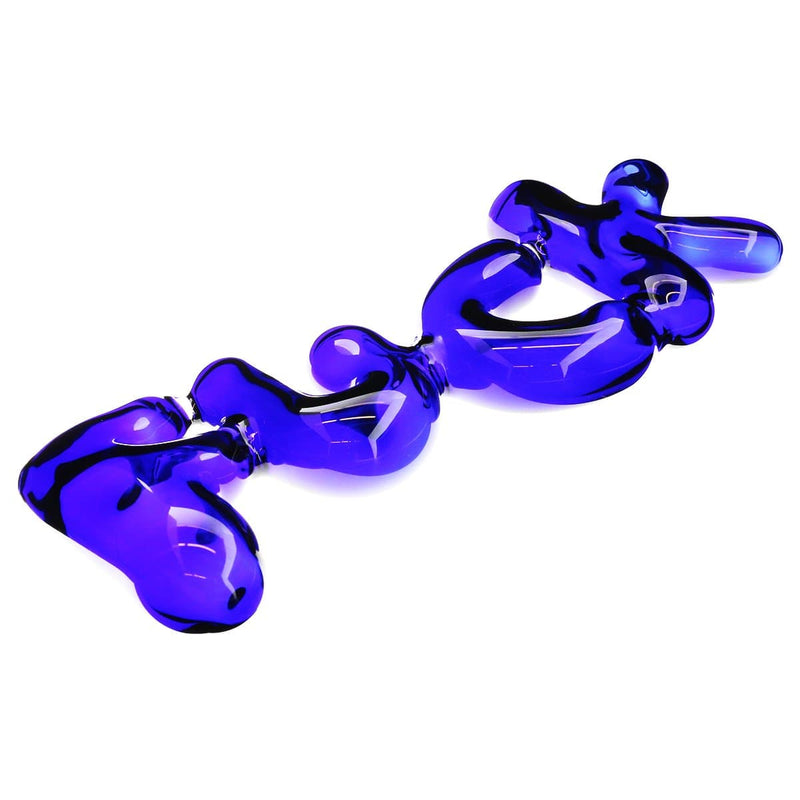 Biohazard Inc Novelty Hand Pipe "FUCK" Hand Pipe Blue 9"