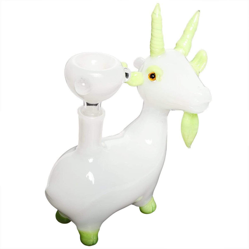 Biohazard Inc Novelty Hand Pipe Slime Green and White Goat Hand Pipe