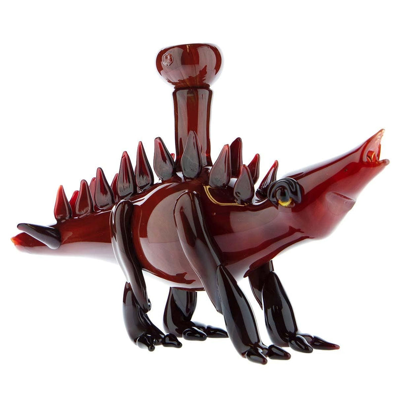 Biohazard Inc Novelty Hand Pipe Stegosaurus Rustic Red