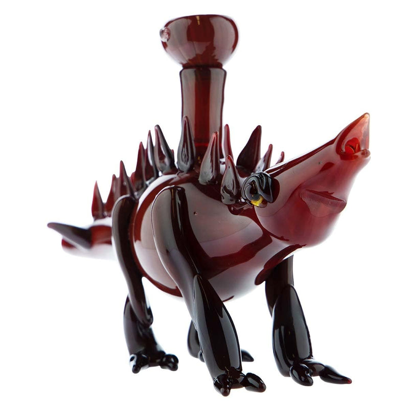 Biohazard Inc Novelty Hand Pipe Stegosaurus Rustic Red