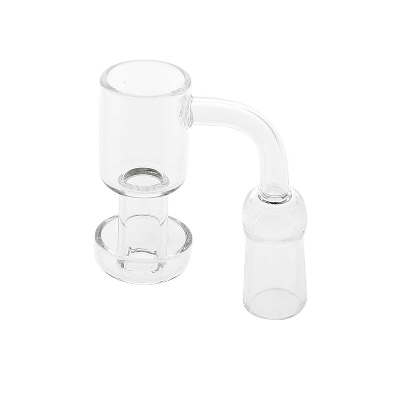 Biohazard Inc Quartz Banger Double Dish Vacuum Quartz Banger - 14mm Female