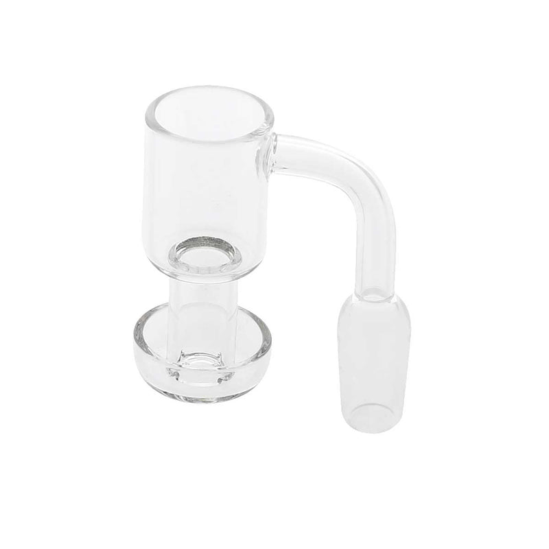 Biohazard Inc Quartz Banger Double Dish Vacuum Quartz Banger - 14mm Male