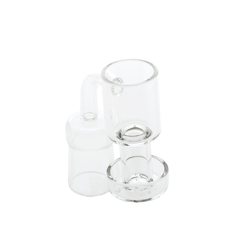 Biohazard Inc Quartz Banger Double Dish Vacuum Quartz Banger - 19mm Female