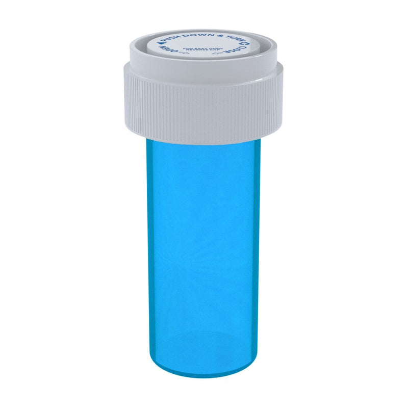 Biohazard Inc Reversible Cap Vial Blue Reversible Cap Vial 08 Dram - 410 Count