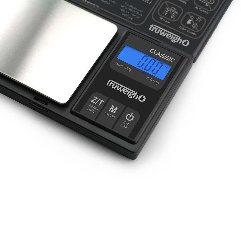 Biohazard Inc Scale Truweigh Classic Digital Mini Scale 100g X  0.01g - Black