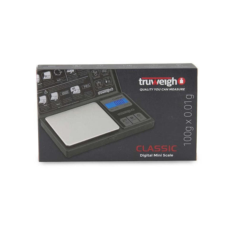 Biohazard Inc Scale Truweigh Classic Digital Mini Scale 100g X  0.01g - Black