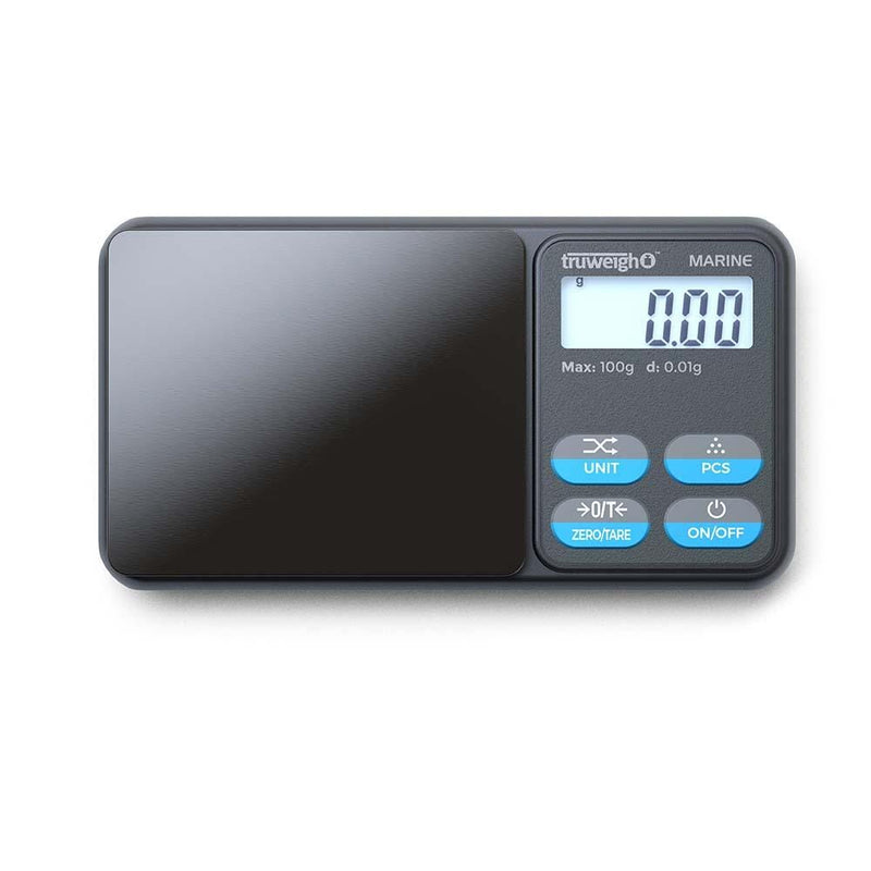 Biohazard Inc Scale Truweigh Marine IP65 Rated Washdown Miniscale - 100g x 0.01g / Black