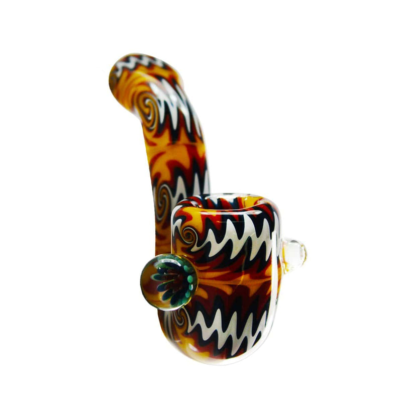 Biohazard Inc Sherlock Hand Pipe 4" Multi-Sectional Fire Sherlock w/ Marble