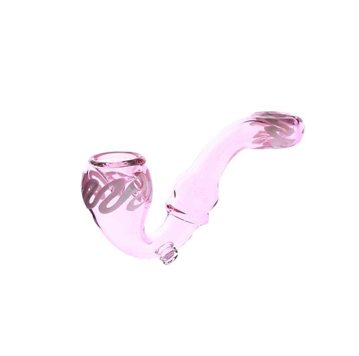 Biohazard Inc Sherlock Hand Pipe 5" Pink Sherlock