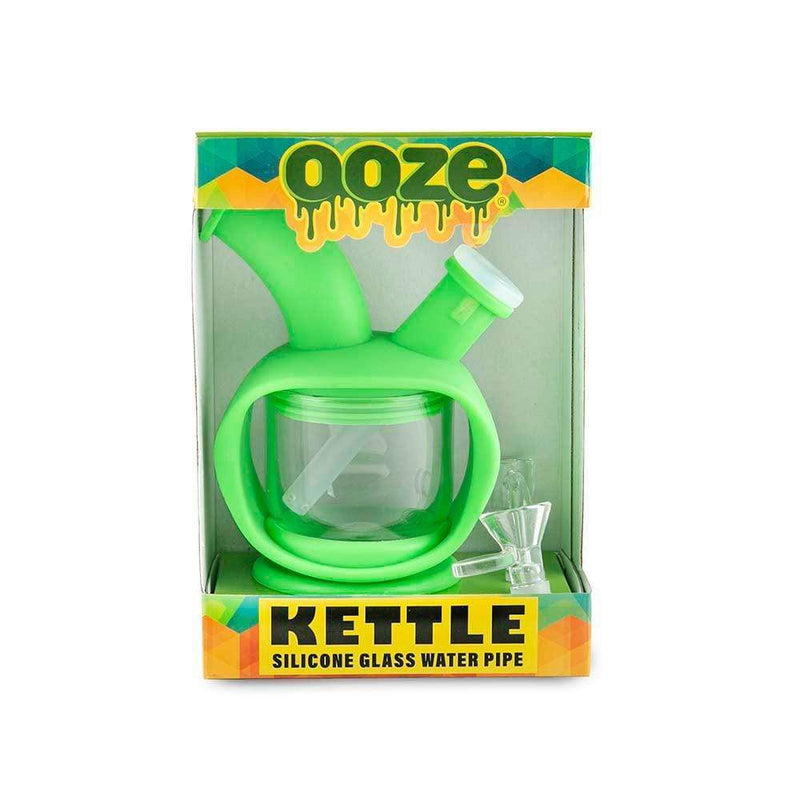 Biohazard Inc Silicone Bong OOZE Kettle Silicone Bubbler - Green