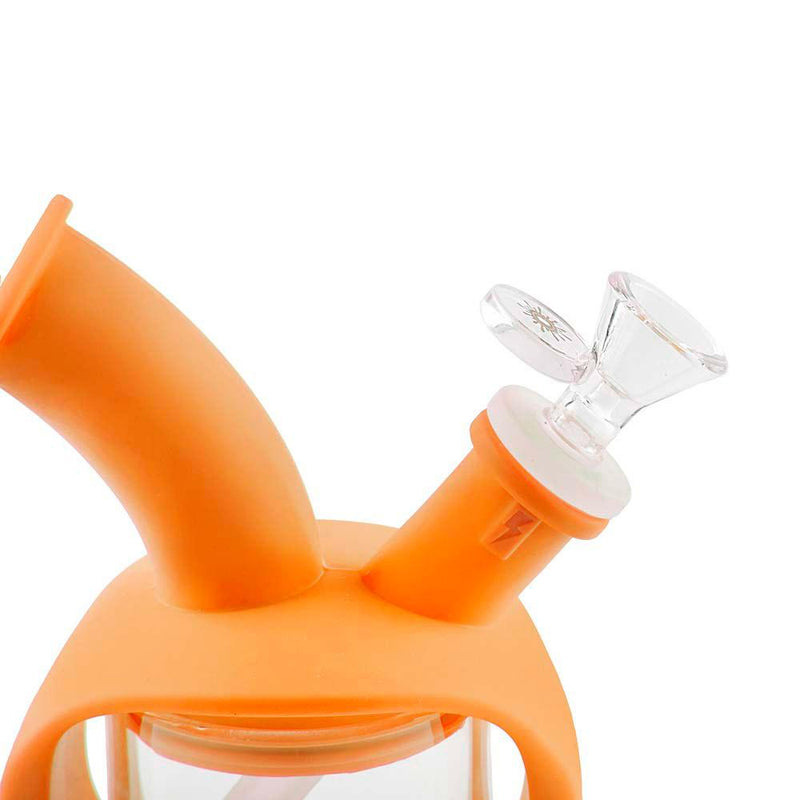 Biohazard Inc Silicone Bong OOZE Kettle Silicone Bubbler - Orange