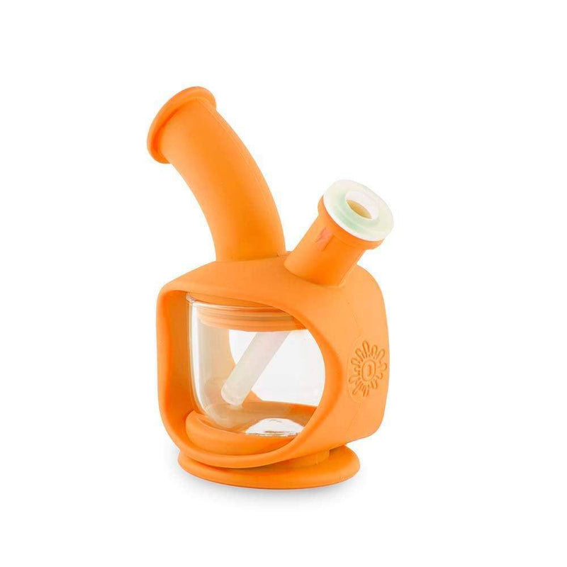 Biohazard Inc Silicone Bong OOZE Kettle Silicone Bubbler - Orange