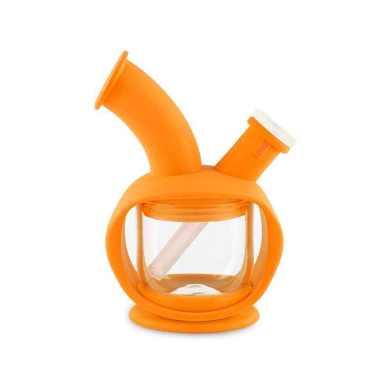 Biohazard Inc Silicone Bong OOZE Kettle Silicone Bubbler - Orange