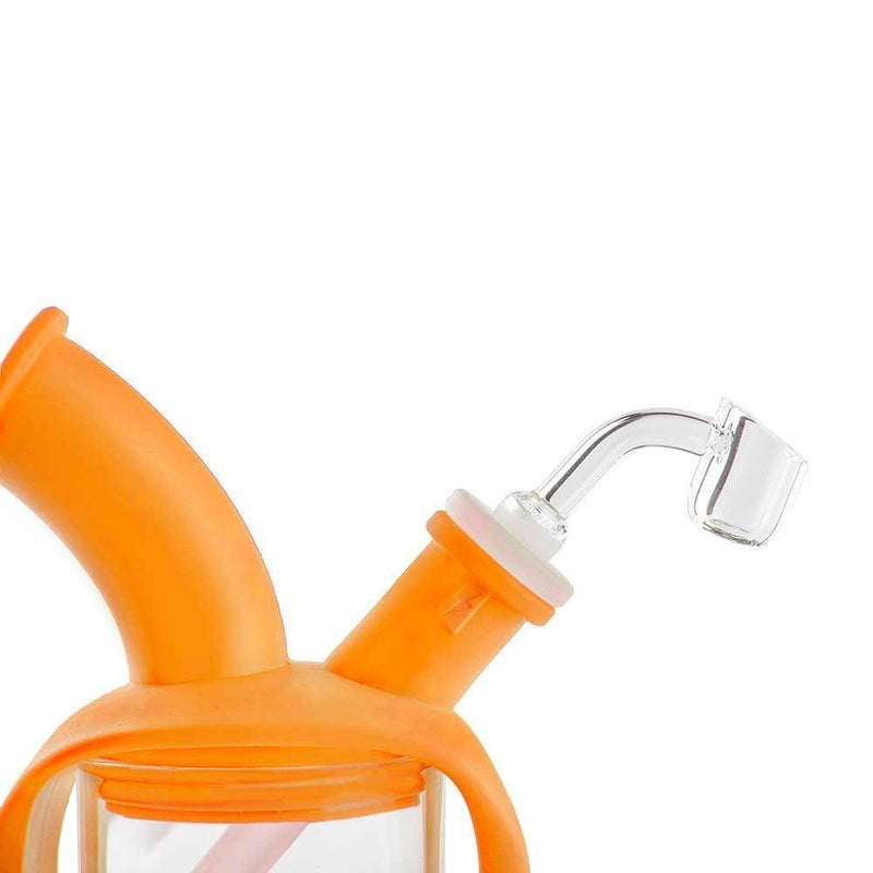 Biohazard Inc Silicone Bong OOZE Kettle Silicone Bubbler - Orange