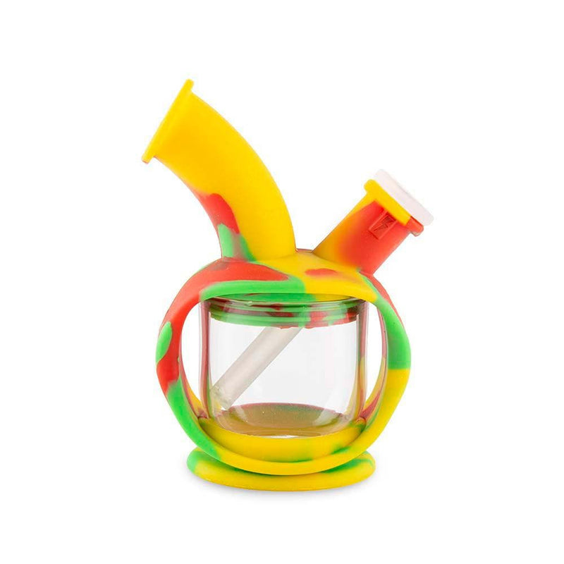 Biohazard Inc Silicone Bong OOZE Kettle Silicone Bubbler - Rasta