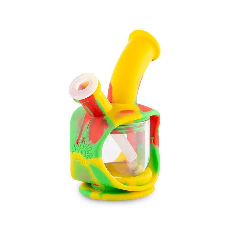 Biohazard Inc Silicone Bong OOZE Kettle Silicone Bubbler - Rasta