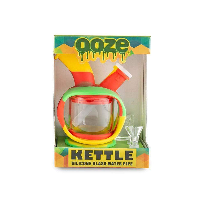 Biohazard Inc Silicone Bong OOZE Kettle Silicone Bubbler - Rasta