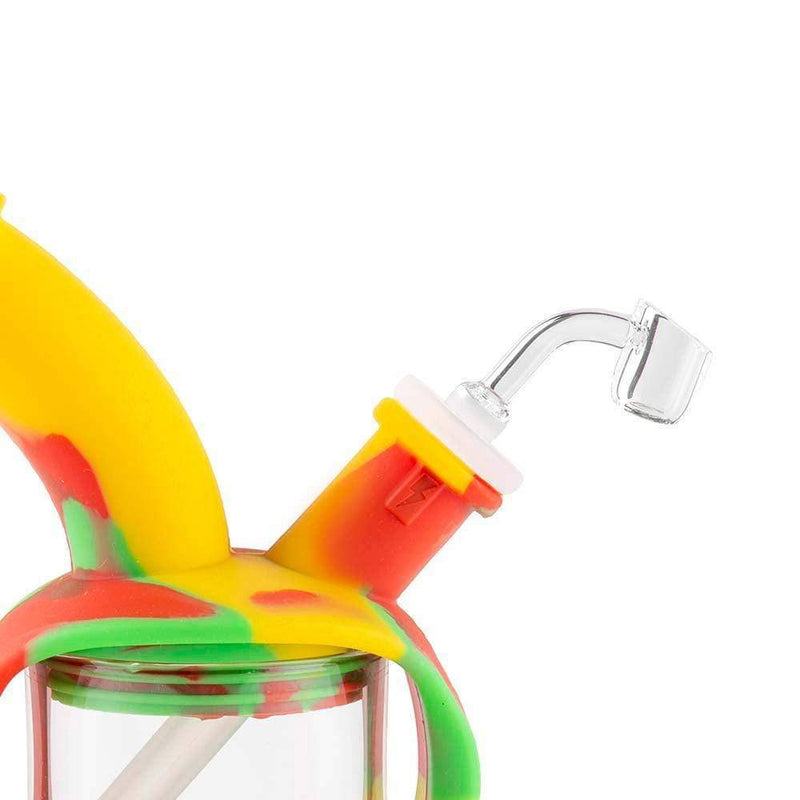 Biohazard Inc Silicone Bong OOZE Kettle Silicone Bubbler - Rasta