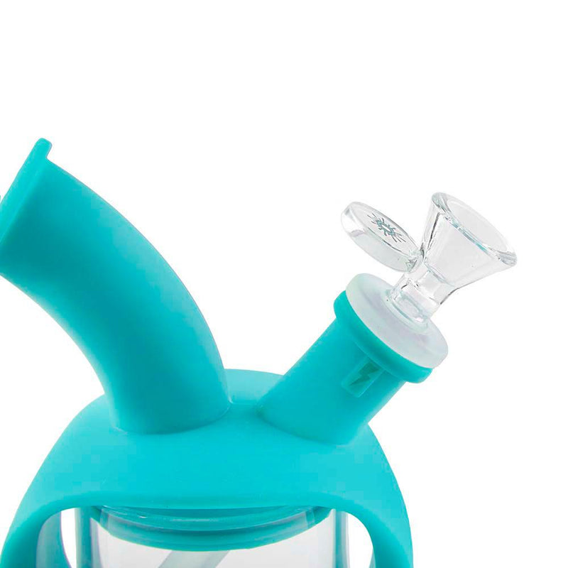 Biohazard Inc Silicone Bong OOZE Kettle Silicone Bubbler - Teal