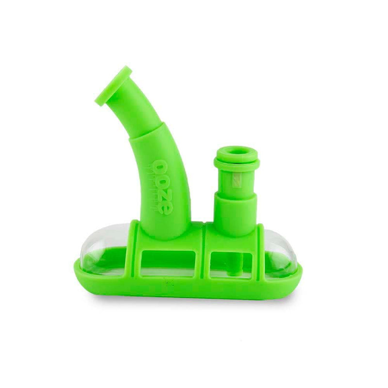 Biohazard Inc Silicone Bong OOZE Steamboat Silicone Bubbler - Green