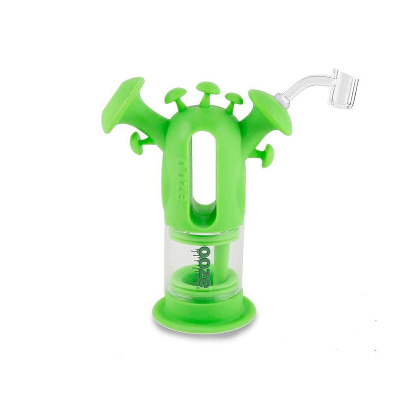 Biohazard Inc Silicone Bong OOZE Trip Pipe Silicone Bubbler - Green