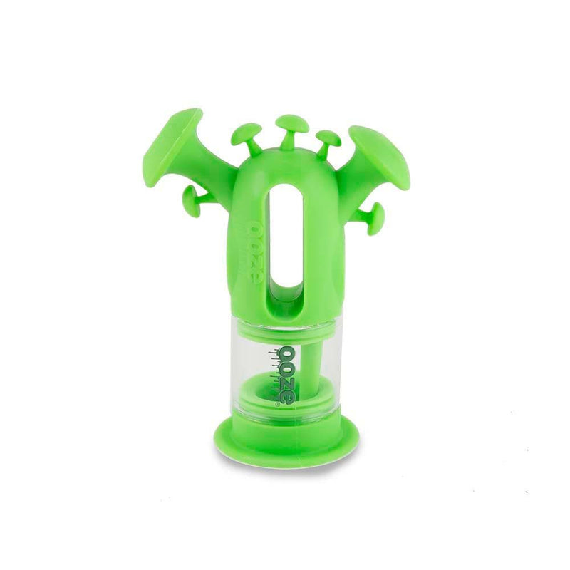 Biohazard Inc Silicone Bong OOZE Trip Pipe Silicone Bubbler - Green