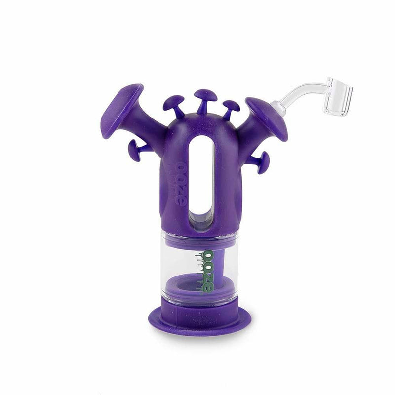 Biohazard Inc Silicone Bong OOZE Trip Pipe Silicone Bubbler - Purple