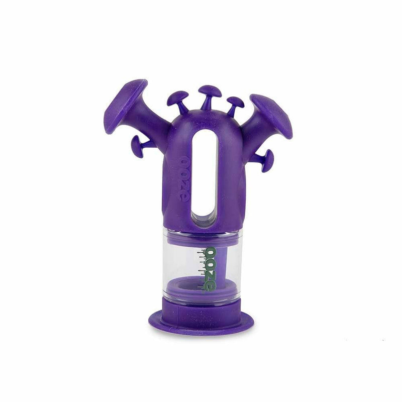 Biohazard Inc Silicone Bong OOZE Trip Pipe Silicone Bubbler - Purple