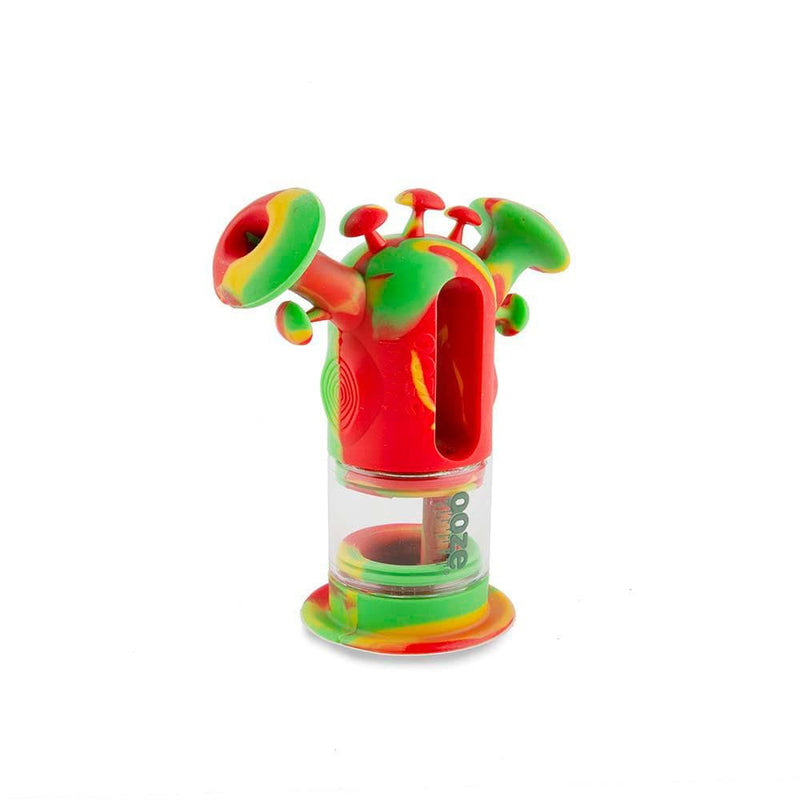 Biohazard Inc Silicone Bong OOZE Trip Pipe Silicone Bubbler - Rasta