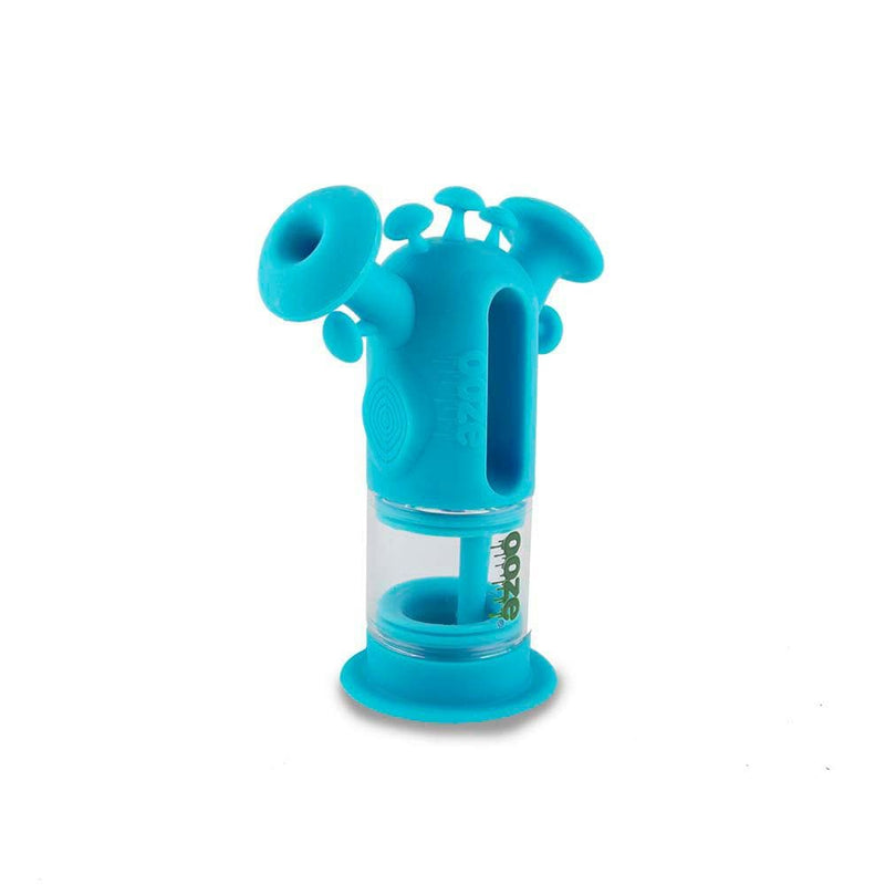 Biohazard Inc Silicone Bong OOZE Trip Pipe Silicone Bubbler - Teal