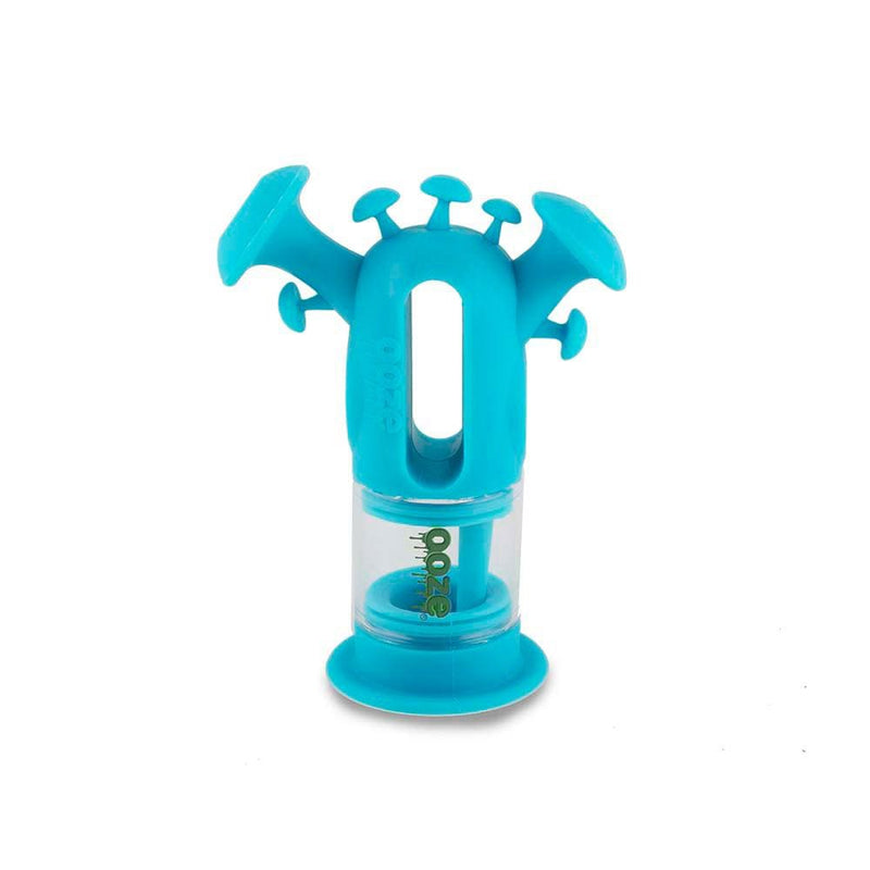 Biohazard Inc Silicone Bong OOZE Trip Pipe Silicone Bubbler - Teal