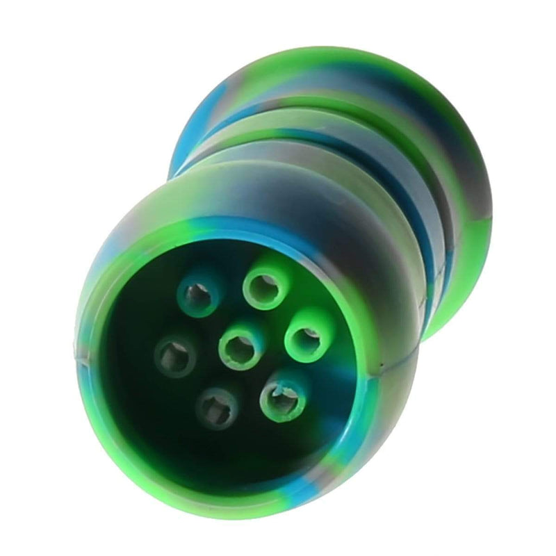 Biohazard Inc Silicone Bong Silicone 12" 50mm Straight Water Pipe  - Neon Camo