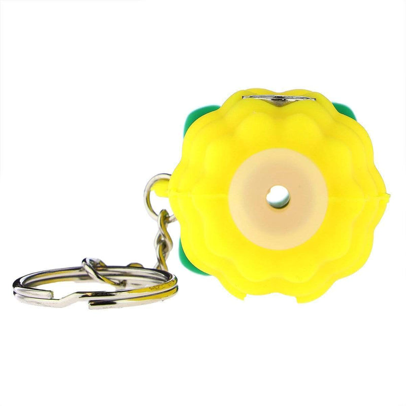 Biohazard Inc Silicone Hand Pipe Silicone Mini Pineapple Key Chain Pipe