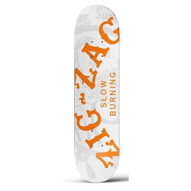 Biohazard Inc Skateboard Zig Zag Skateboard - White