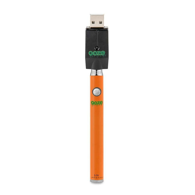 Biohazard Inc Vape Battery OOZE Slim Pen TWIST Battery + USB Smart Charger - ORANGE