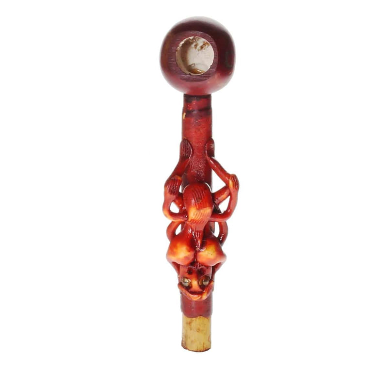 Biohazard Inc Wood Hand Pipe 4" Erotic Wood Pipe - 69