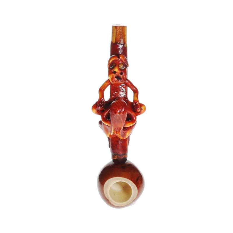 Biohazard Inc Wood Hand Pipe 4" Erotic Wood Pipe - BJ