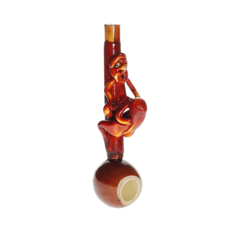 Biohazard Inc Wood Hand Pipe 4" Erotic Wood Pipe - BJ