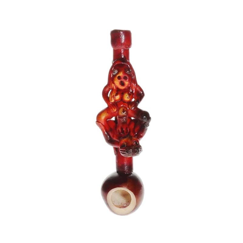 Biohazard Inc Wood Hand Pipe 4" Erotic Wood Pipe - Missionary