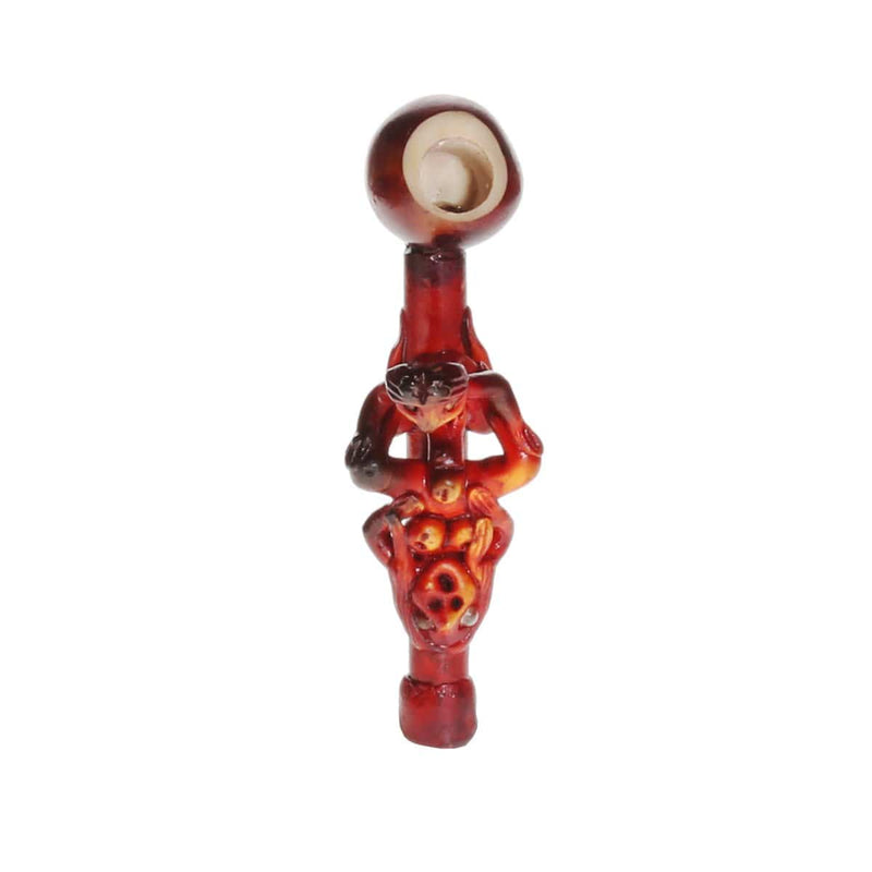 Biohazard Inc Wood Hand Pipe 4" Erotic Wood Pipe - Missionary