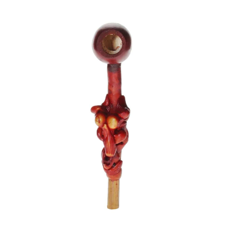 Biohazard Inc Wood Hand Pipe 4" Erotic Wood Pipe - Riding