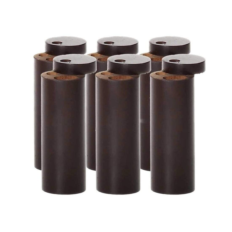 Biohazard Inc Wood Hand Pipe Dugout 4 1/2" Dark Wood Cylinder - Espresso  + Pipe Metal Cigarette - 12 Pack