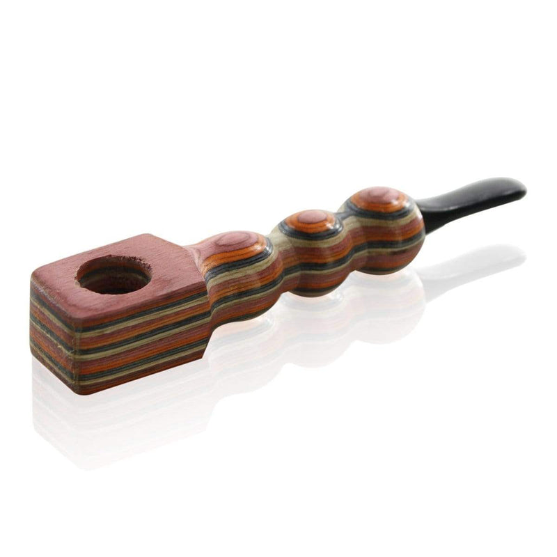 Biohazard Inc Wood Hand Pipe Pipe Wood Design Rasta Style 2  (10 pack)