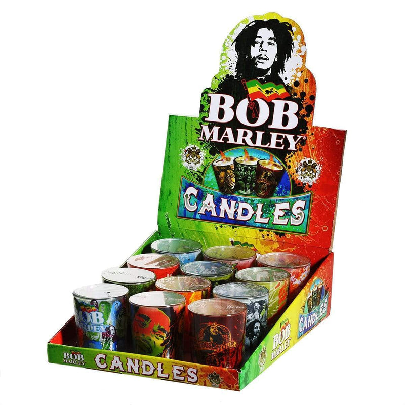 Bob Marley Candle Bob Marley Round Shot Glass Candle - 12 Count